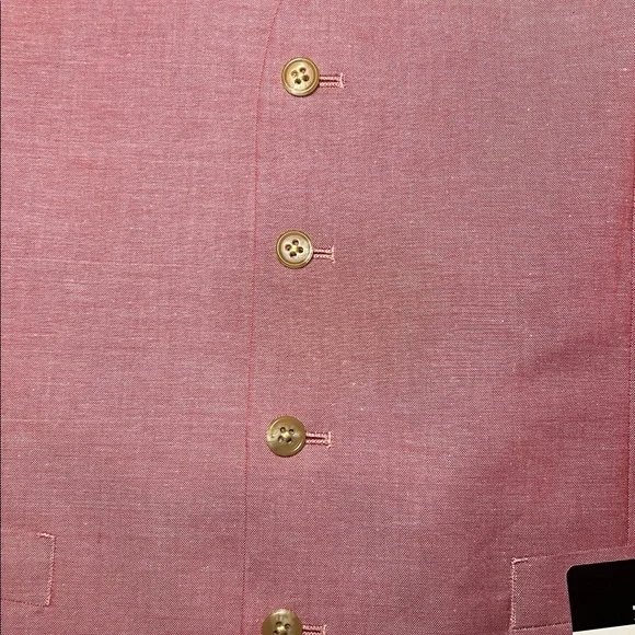 NWT JOE Joseph Abboud CUSTOM MADE Dusty Rose Slim Fit Suit Vest - Pink Size 42R - Picture 4 of 16